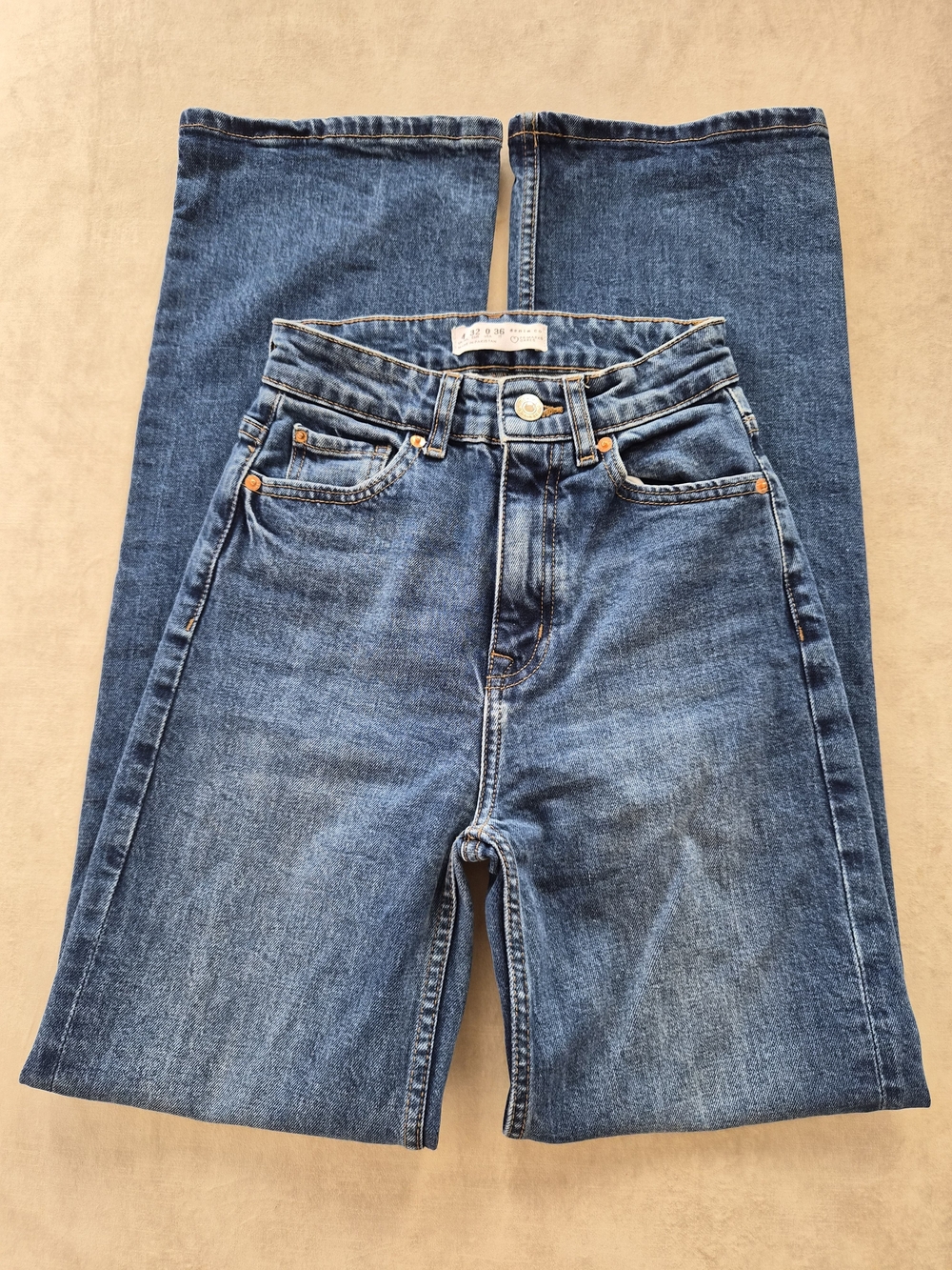 Primark Denim Co High Waisted Straight Leg Jeans Medium Wash Size 0 / EUR 32